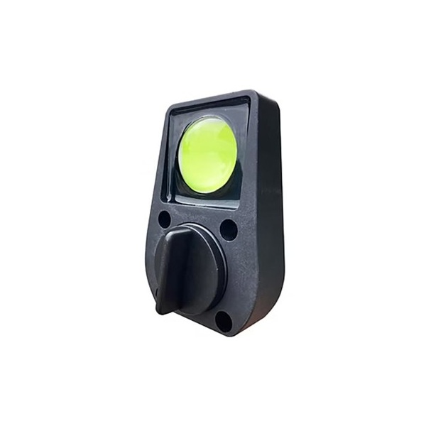AquaIDEA JB3WX 10W COB LED underwater marine transom light emitting a bright warm white glow.