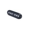 AquaIDEA JB12W 10W COB LED underwater marine transom light emitting a bright warm white glow.
