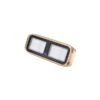 AquaIDEA JB90W 120W COB LED underwater marine transom light emitting a bright warm white glow.
