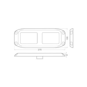 AquaIDEA JB90W 120W marine transom light emitting a bright cool white glow underwater.